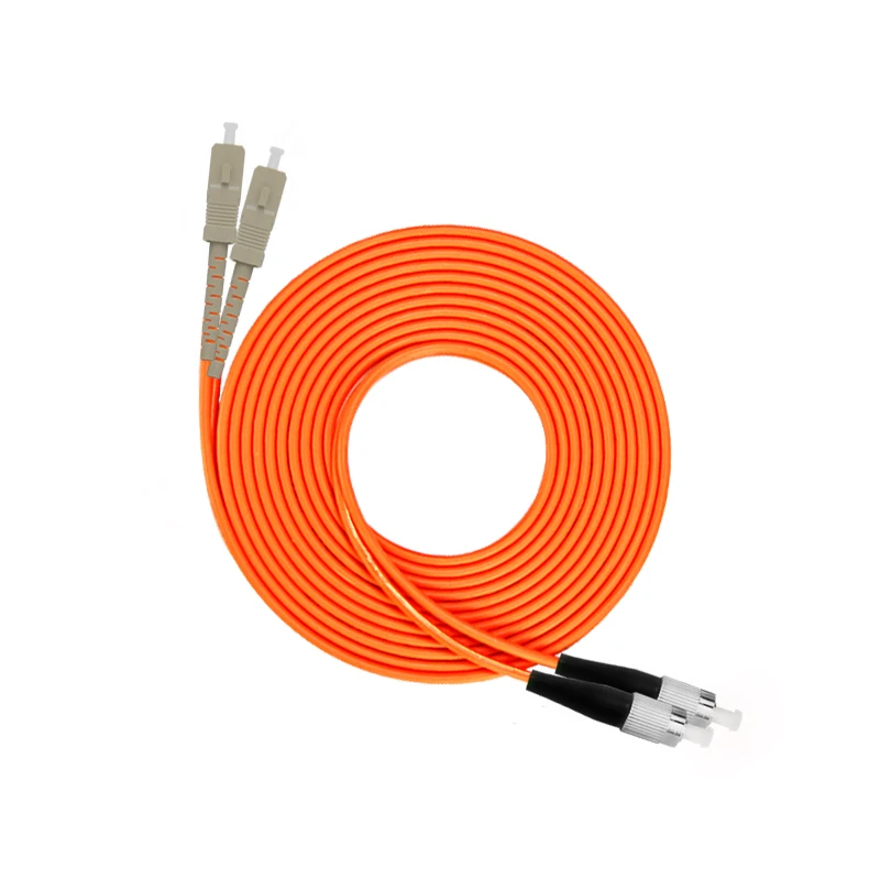 

SC to FC Multimode fiber patch cord SC/FC Fiber Patch Cable UPC Polish MM Optical Fiber jumper Duplex OM2 OFNP 3m 5m 10m 15m