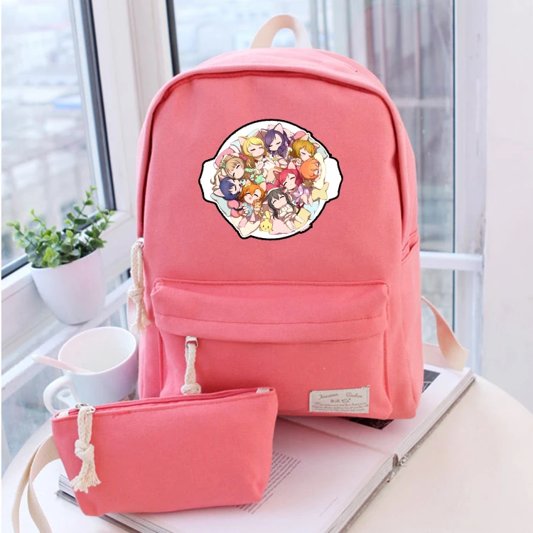 

Anime lovelive Cosplay Male and female students cute casual fashion backpack