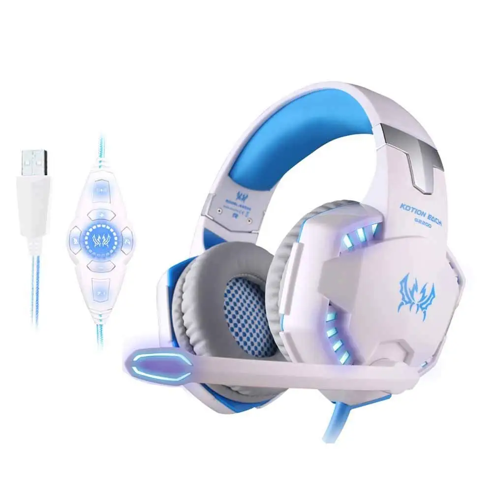 KOTION EACH G2200 USB 7 1 виртуальное объемное звучание вибрации Игровые наушники