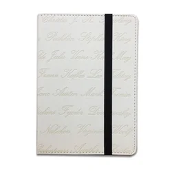 Elegant Embossed Universal 6 - Inch E - Reader Case Cover (With author name)