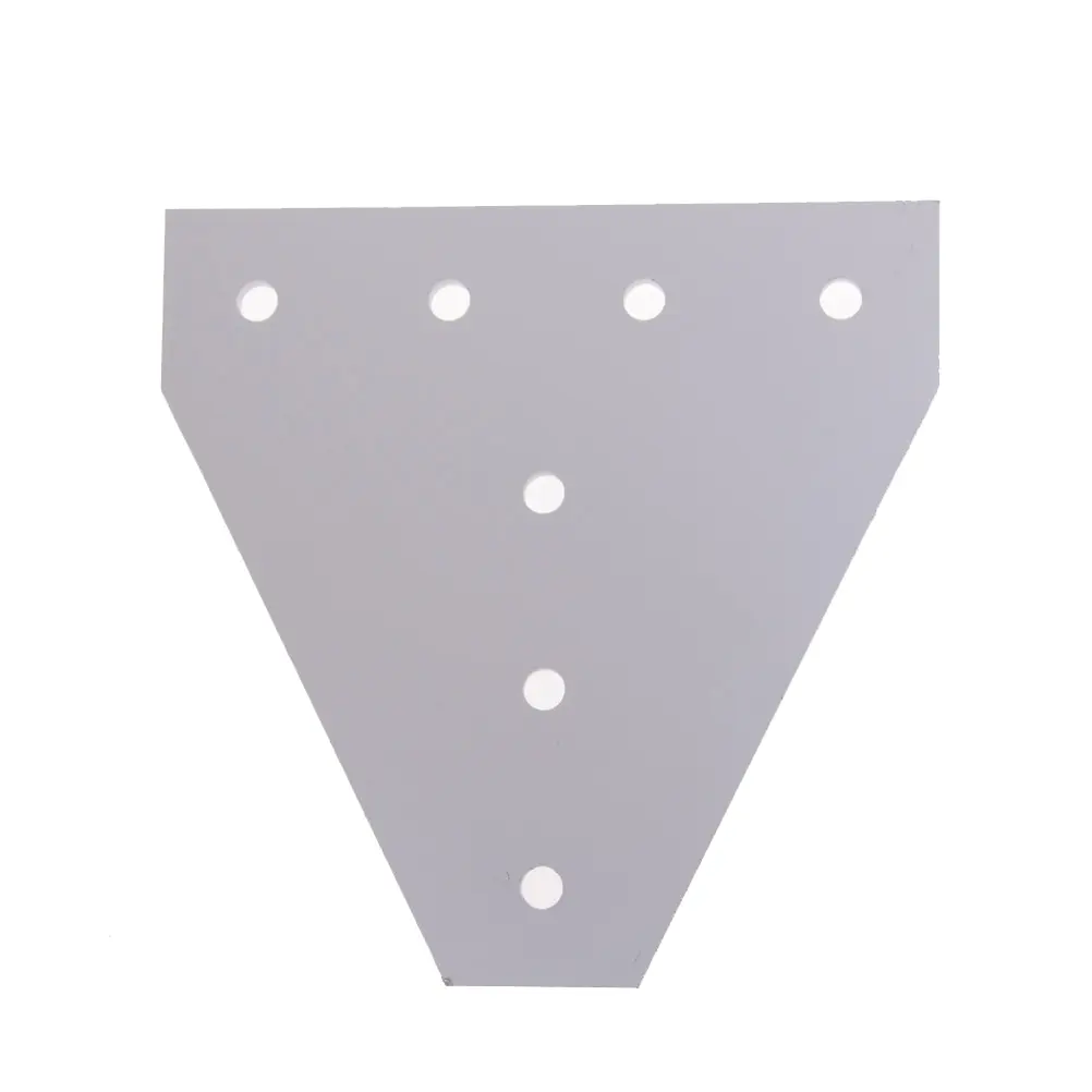 

Hot Sale6063-T6 Joint Board Plate Corner Angle Bracket Connection Joint Strip for Aluminum Profile 2020 3030 4040 with 5/7 holes