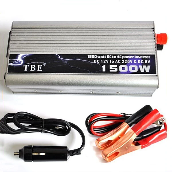Новый TBE 1500 Ватт модифицированный синусоидальный USB Инвертор мощности автомобиля