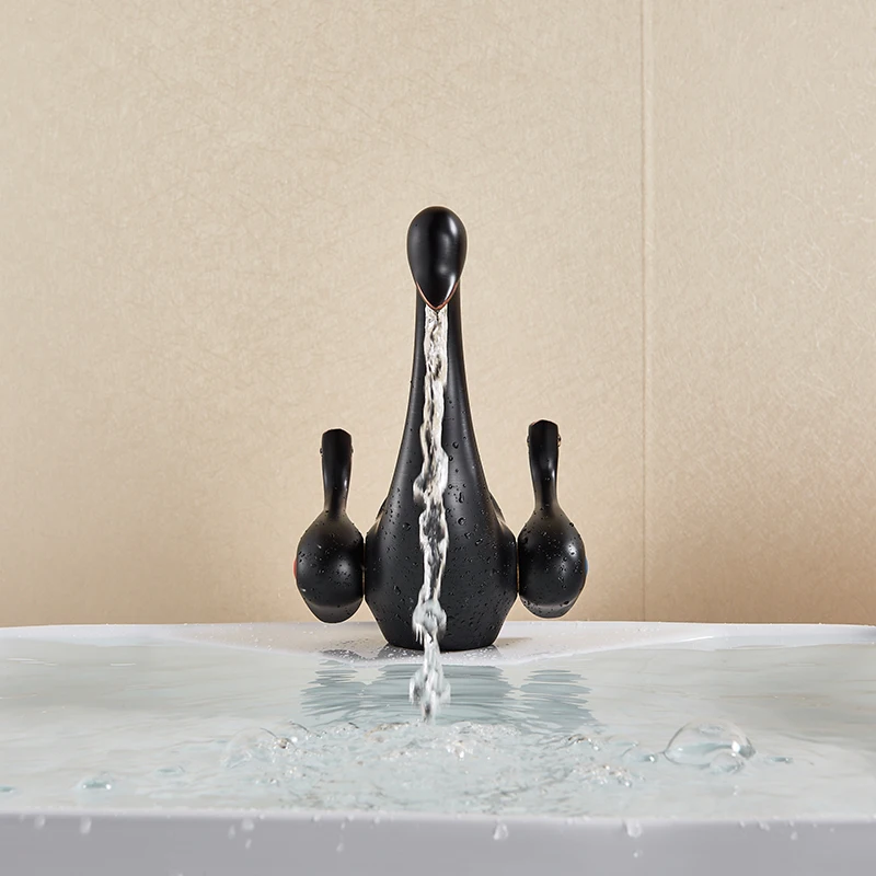 Swan Basin Tap Basin Faucet Bathroom Faucets Dual Hand Water Mixer