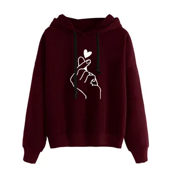 Kpop Finger Heart Hoodie - Image 6