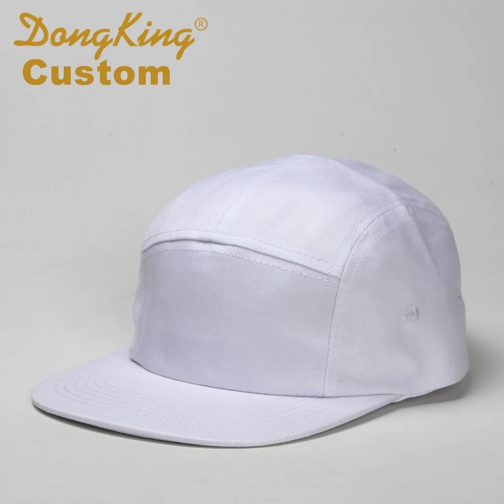 DongKing, на заказ, жокейская шляпа, 5 панелей, бейсбольная кепка, Snapback Кепка, свободный текст, вышивка логотипа, принт, хлопок, регулируемая, персонализированная - Цвет: White