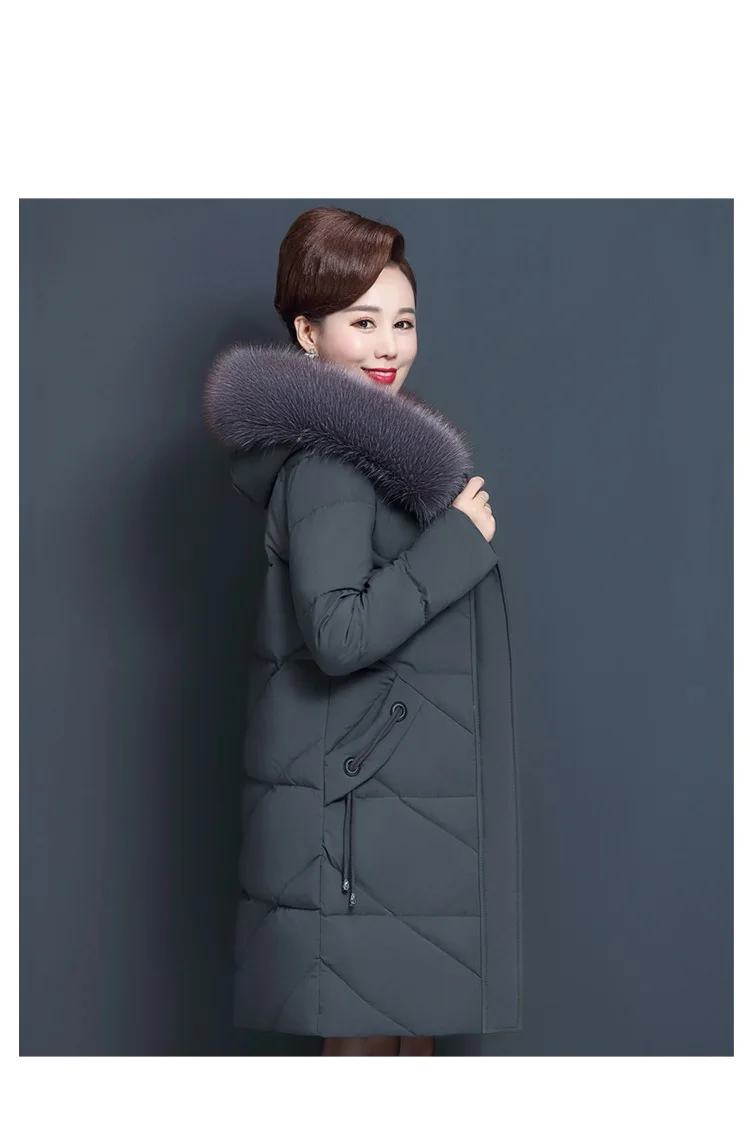 Большой размер с капюшоном, меховым воротником, пальто, теплая хлопковая одежда, женская зимняя куртка, высокое качество, женские пальто, хлопковое пальто с длинным рукавом