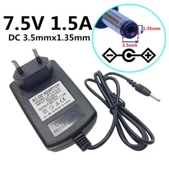

Universal 7.5V 1.5A AC100-240V Adapter Power Supply Converter EU US UK AU Plug 3.5mm*1.35mm Center For DC Power Supply