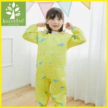 1 6 Years Old Children Rompers Kids Waterproof Jumpsuits Boys Girls One Piece Hooded Sets Colourful