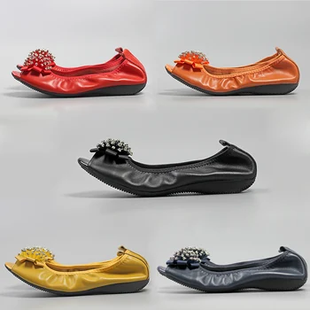 

flat peep toe shoes Summer Women Leather Shoes Moccasins Mother Loafers Soft Leisure Flats Casual Female Driving Ballet Footwear