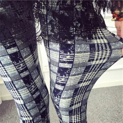 nvgtn leggings YSDNCHI Sexy Trousers Elastic Push Up Leggings Fitness Leggins Plaid Printed Summer Ethnic Gym Sporting High Waist Pants spanx pants Leggings