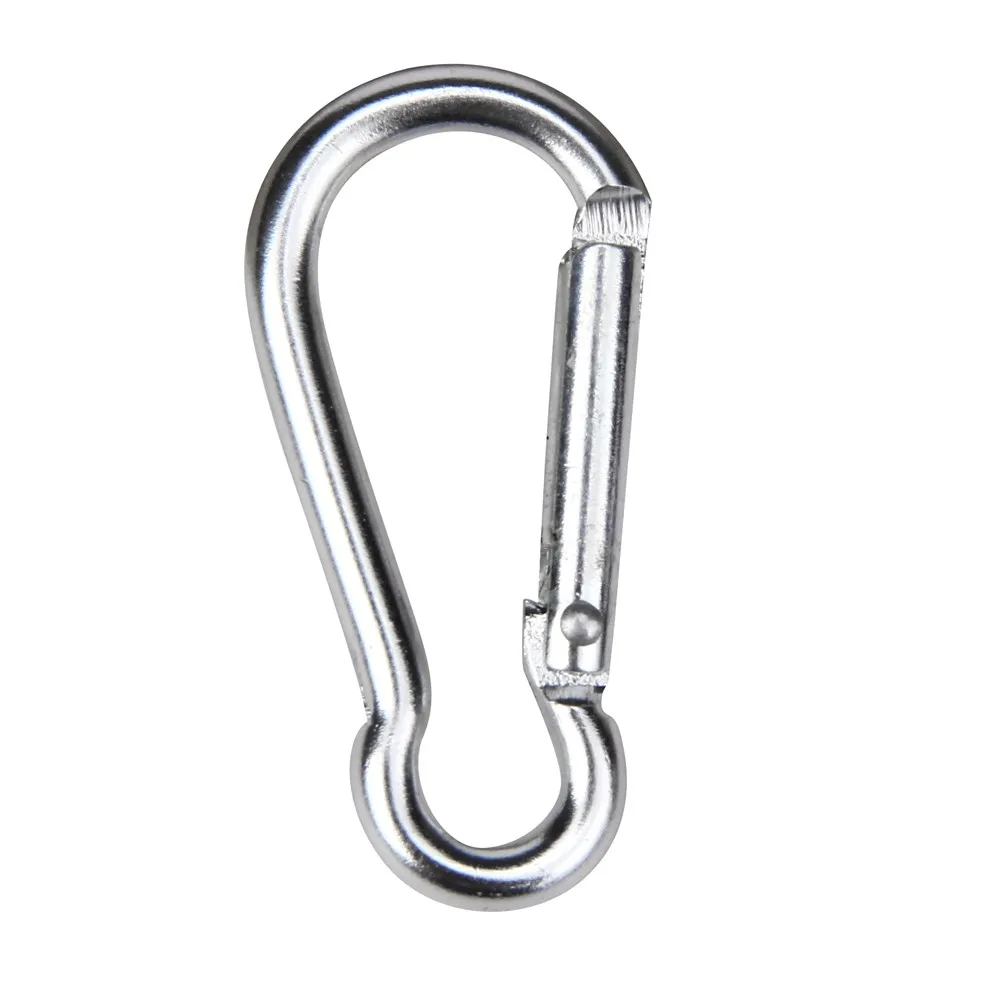 

2PCS Aluminum Alloy D Carabiner Spring Snap Clip Hooks Keychain Climbing 0.223