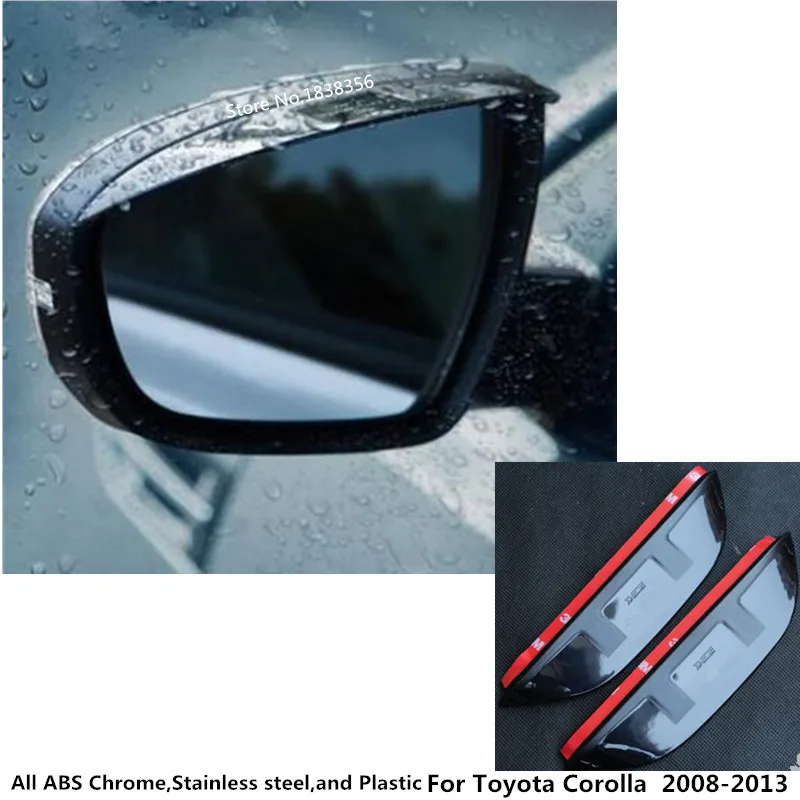 

For Toyota Corolla Altis 2008 2009 2010 2011 2012 2013 rear Rearview glass Mirror trim frame Rain Shield Sun Visor Shade eyebrow
