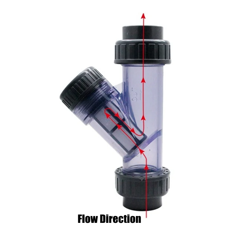 20 мм y-образный прозрачный ПВХ фильтр Видимый аквариумный фильтр для воды, фильтр для микроорошения, насос, фильтр для домашнего водоснабжения