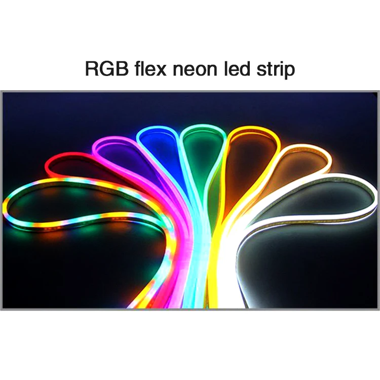 ip68 120led/m водонепроницаемый led neon flex с вилкой led flex tube теплый/холодный белый/R/G/B/RGB