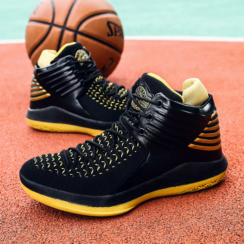 

Men's Sneakers Basketball Sports Shoes Big Size Man Sneakers Breathable Mesh High Top Basketball Shoes Boys Comfortable Shoes