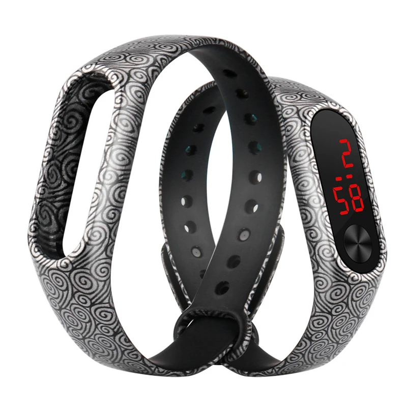 Ouhaobin 1pc Replacement Silica Gel Wristband Band Strap fitness braceletFor Xiaomi Mi Band 2 Bracelet drop ship Feb 24 c3      06
