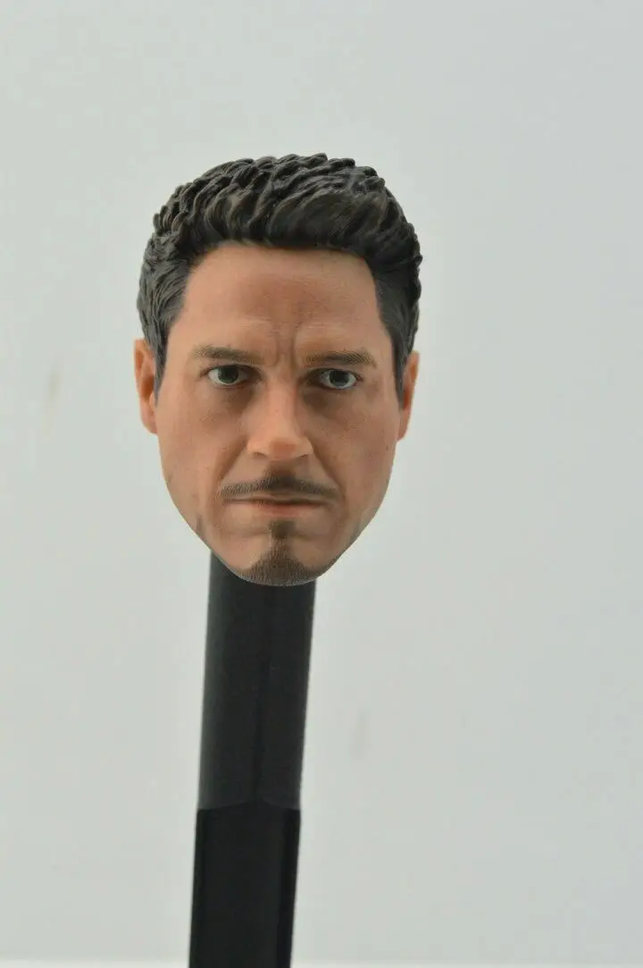 

Collection Toys 1/6 Scale Tony Stark Iron Man Head Sculpt For 12" PHICEN Hot Toys Male