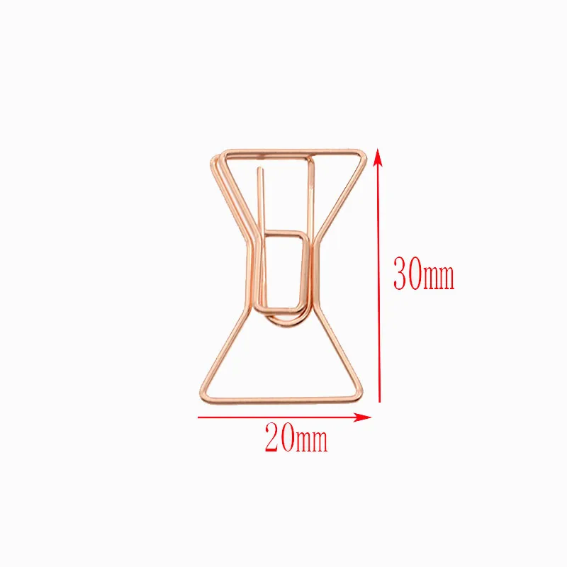 Розовое золото Творческий Лук в форме Бумага клип Мода Вешалка Бумага клип алмаз Бумага клип школьные канцелярские принадлежности 4 шт./компл