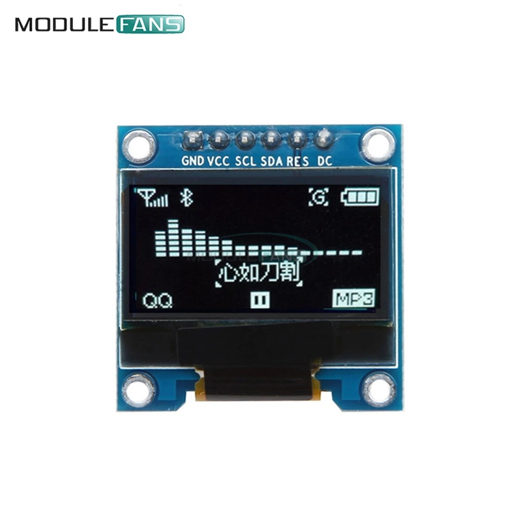 Плата SSD136 для Arduino Raspberry Pi SMT32 OLED Белый ЖК дисплей 0 96 дюйма 6 контактов интерфейс IIC