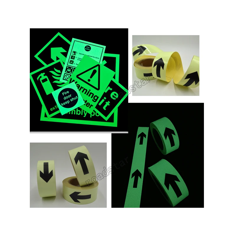5CM X 5M Hot sell 5cm width glow in the dark tape lasting 4 hours Luminous film for safety 5CM X 5M Hot sell 5cm width glow in the dark tape lasting 4 hours Luminous film for safety