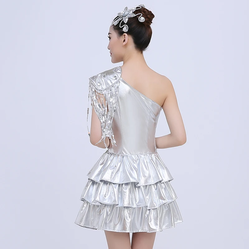 Modern Dance Costumes Female New Adult Short Skirt Dj Performance Stage Costume Sequins Nightclub Jazz Dance Performance Costume