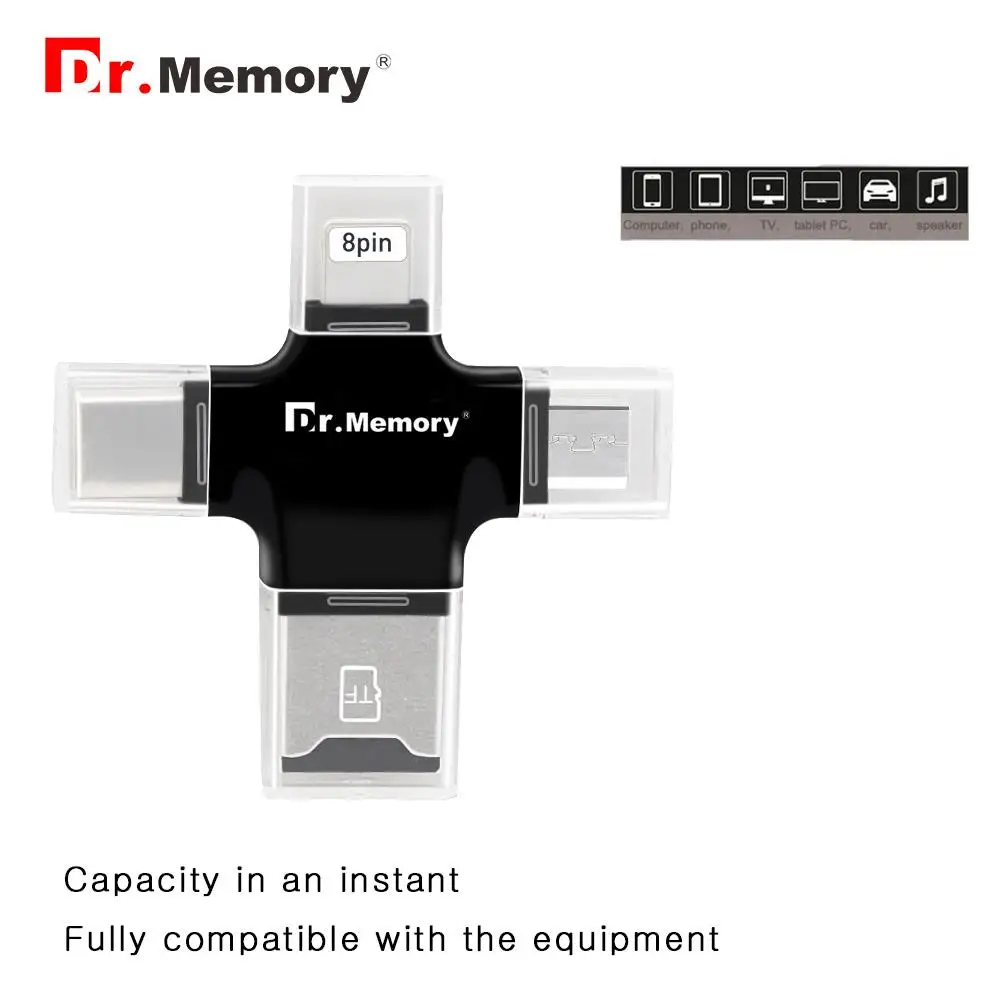 USB флэш накопитель адаптер 3 0 считыватель карты памяти для Apple iphone 6s 7 plus Pendrive