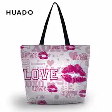 folding Shopping bag Double printing Casual Bag Women zipper Beach Bags Female Single Shoulder Handbags Ladies Tote