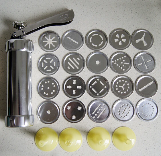 Plastic/Alloy Chip Cookie Press Gun Biscuit Maker Cake ...