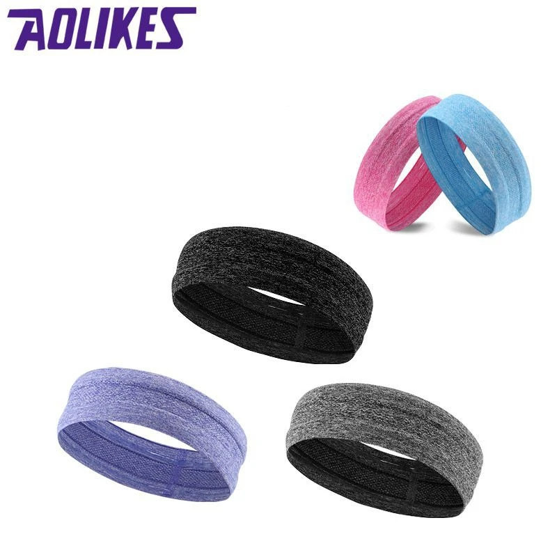 AOLIKES, 1 шт., эластичная повязка для йоги, бега, фитнеса, для мужчин и женщин, повязка на голову, повязки на голову, спортивные повязки, Экипировка для мужчин