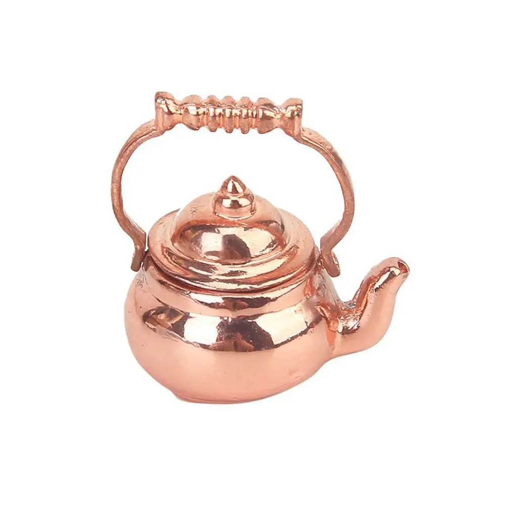 Lovely Doll Home Mini Retro Kettle Pot Open Lid Dollhouse Miniature Re
