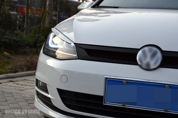 АКД углеродного волокна фары веки наклейки для автомобиля Volkswagen Golf 7/7. 5 MK7 GTI R Rline автомобиль спортивный стиль