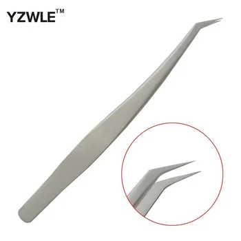 YZWLE 1Pc Stainless Steel Tweezers Eyelash Extension Tweezers Especially for 3D 6D Volume Lashes