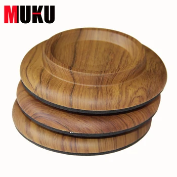 

PA-18 Piano Caster Cups Round Cup Wood Color Grand Piano Mats / Piano Foot Pads 3pcs/set