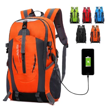 

USB Charging Large Outdoor Sports Bag Mountaineering Molle backpack Climbing Hiking Camping Wild Adventure Waterproof Travel Bag