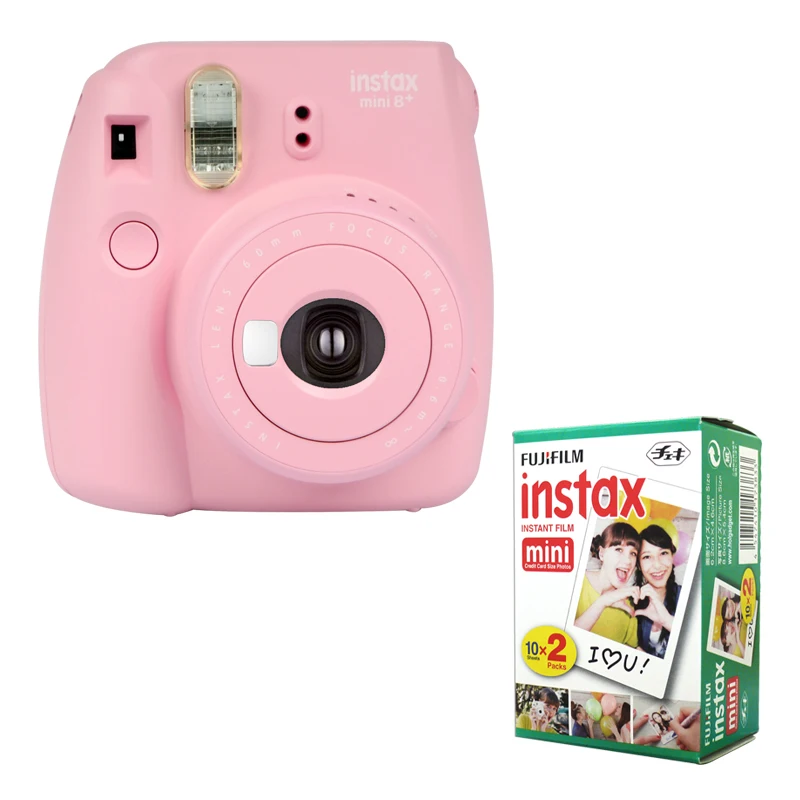 Fujifilm Instax Mini 8 Plus мгновенная Клубничная камера+ Fuji 20 пленка белый край простая фотография