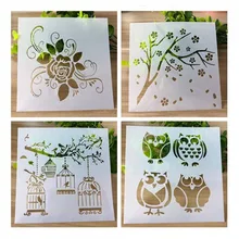 1pc Owl Bird font b PET b font DIY Drawing Template Ruler Promotional Gift Stationery School