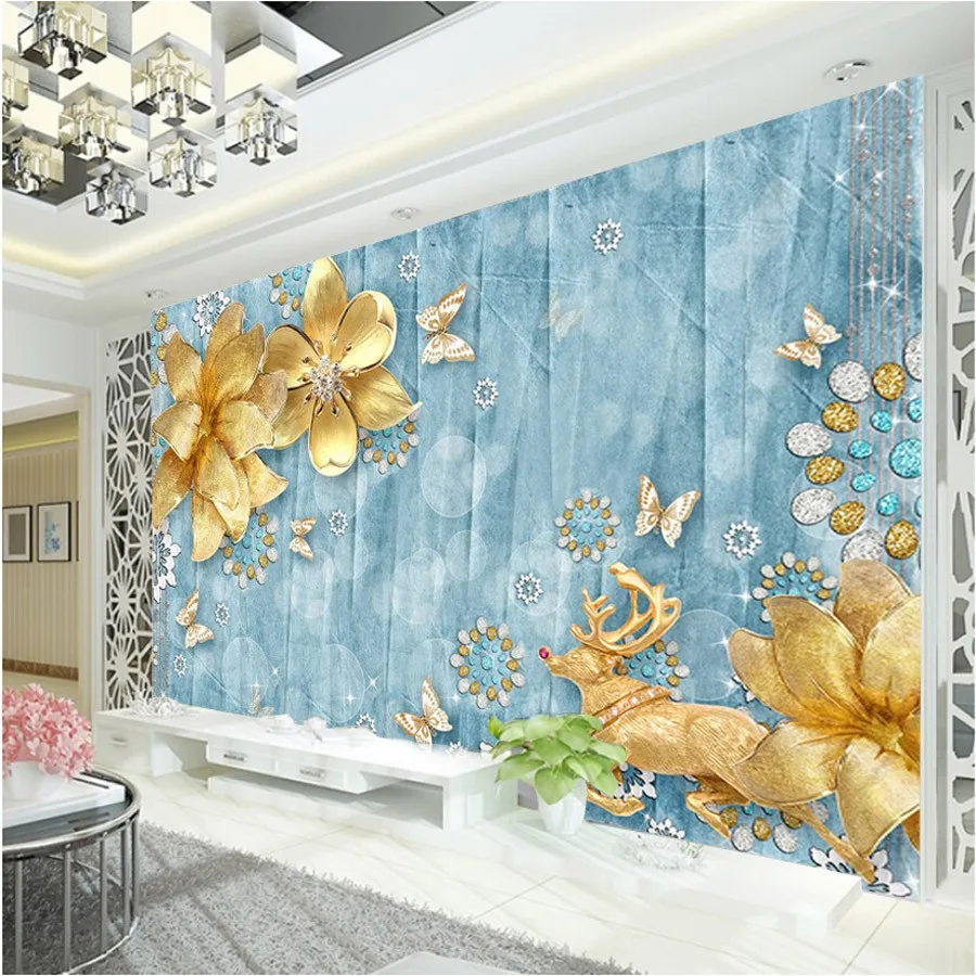 高級黄金の花壁紙カスタム3dの壁紙クリスタルヘラジカ壁画寝室ホテル美容サロンウェディングパーティーの装飾 3d Wallpaper Wallpaper For Wallscustom 3d Wallpaper Aliexpress 高級黄金の花壁紙カスタム3dの壁紙クリスタルヘラジカ壁画寝室ホテル美容サロンウェディングパーティーの装飾 3d Wallpaper Wallpaper For Wallscustom 3d Wallpaper Aliexpress