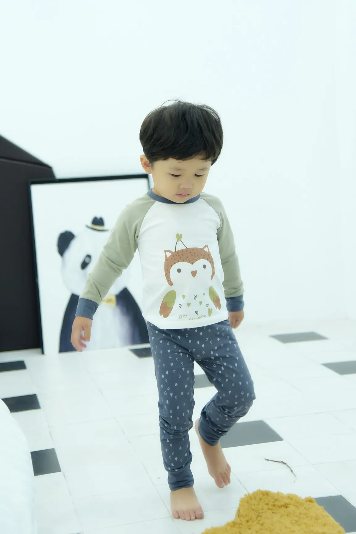 Комплект одежды для мальчиков и девочек 2-8 лет, осенне-зимнее термобелье, комплект из 2 предметов(топ+ длинные штаны), хлопковые детские теплые комплекты нижнего белья с рисунком