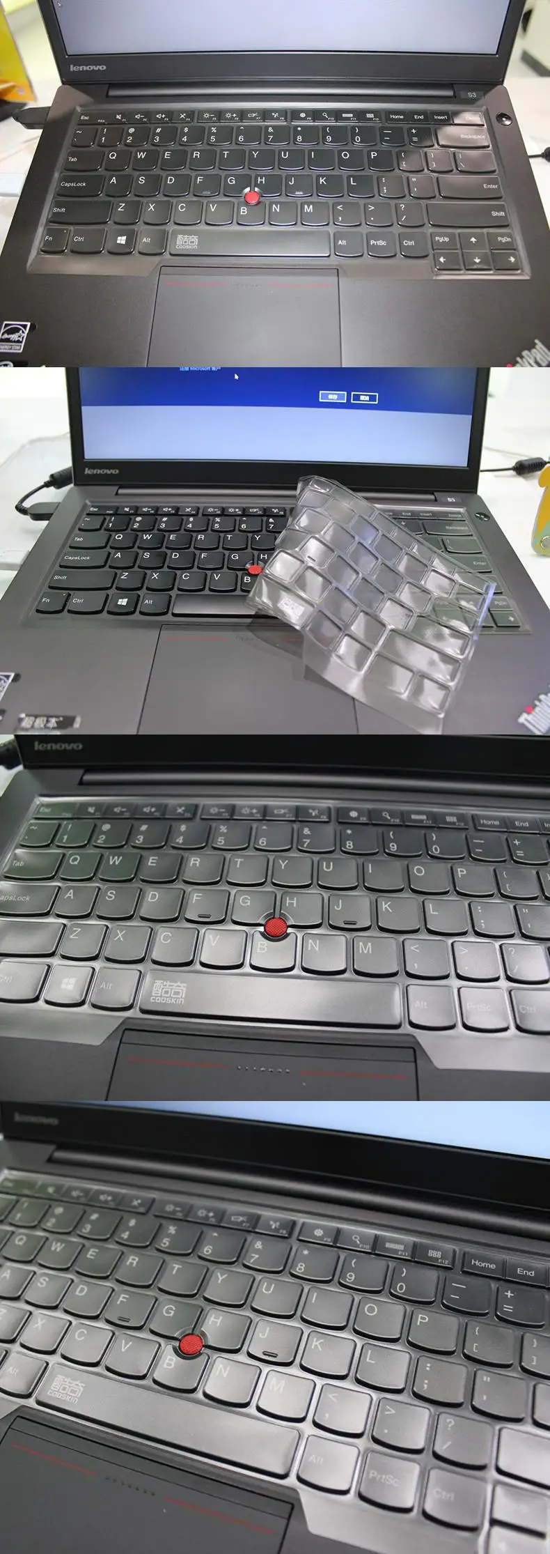 Прозрачный чехол-клавиатура из ТПУ для ноутбука lenovo Thinkpad S3 S431 T431S E450 T440S T450 T450S S3 YOGA 14 дюймов