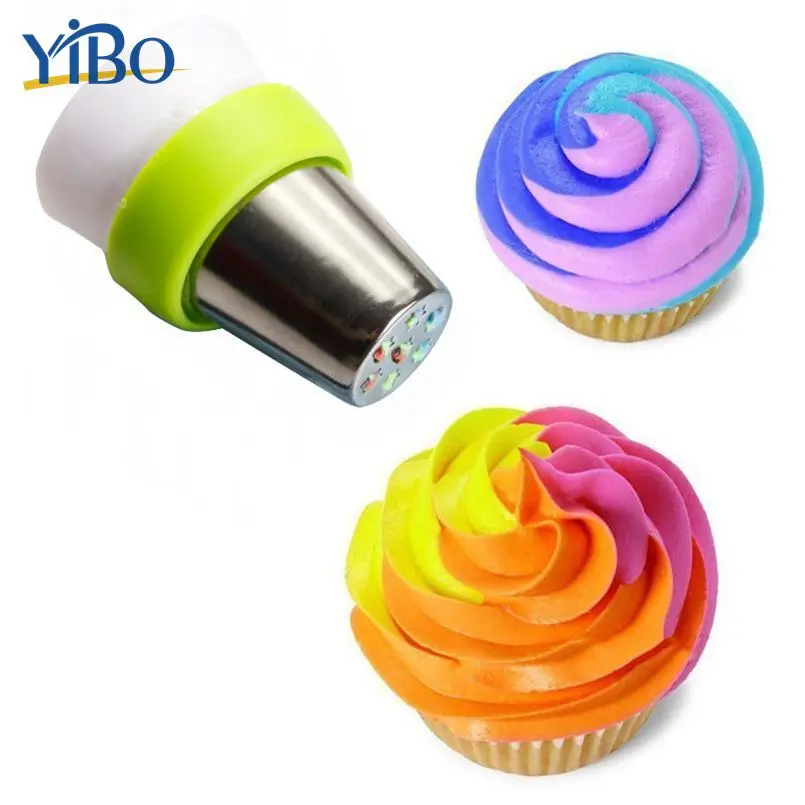 

YIBO 4.5x2cm Pastry Nozzle Adapter 3 Hole Icing Piping Converter Tip Cream Coupler Dessert Cake Decoration Tool
