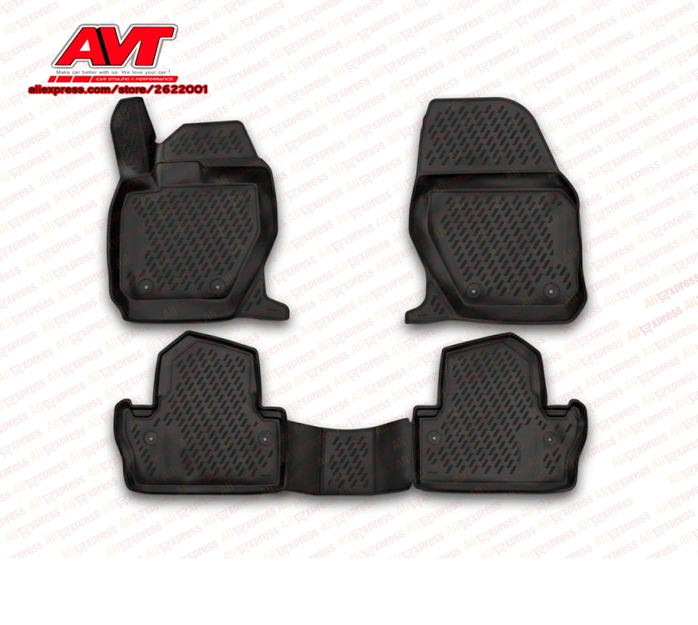 Floor mats for VOLVO S60 2013 4 pcs rubber rugs non slip rubber interior car styling accessories