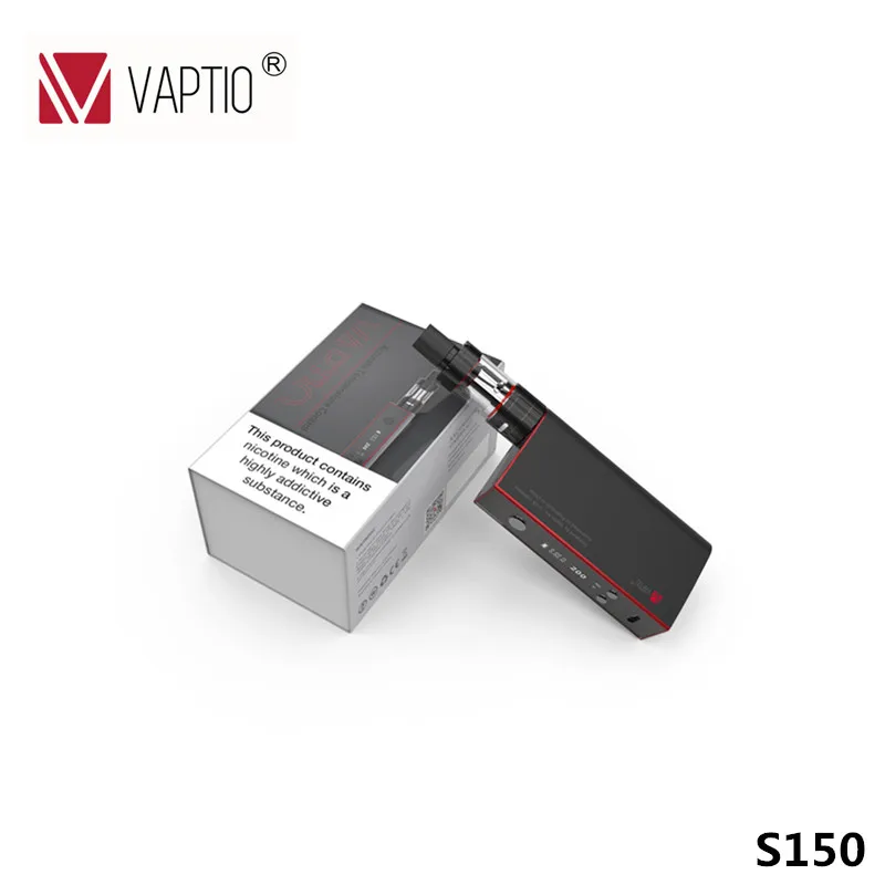 Испаритель Vaptio S150 Vape электронная сигарета 150 w комплект 3 мл распылитель электронная сигарета с контролем температуры 0,91 ''OLED Экран 18650