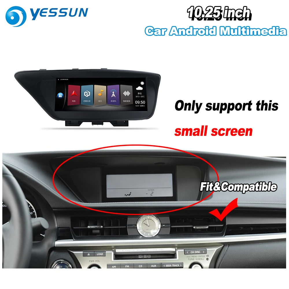 Perfect YESSUN 10.25" For Lexus ES 250 ES250 2012~2013 Car Android Carplay GPS Navi maps Navigation Player Radio Stereo WiFi no DVD 4