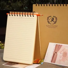 Оберточная бумага в винтажном стиле A5 линия записная книжка B5 со спиральной катушкой для ноутбука наклейки для дневника офисные канцелярские принадлежности для школы материал Эсколар