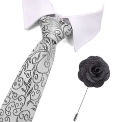 Человек формальные бизнес шелк вязаный жаккардовый галстук для мужчин галстуки для костюма геометрический горошек узор 3 "тощий тонкий