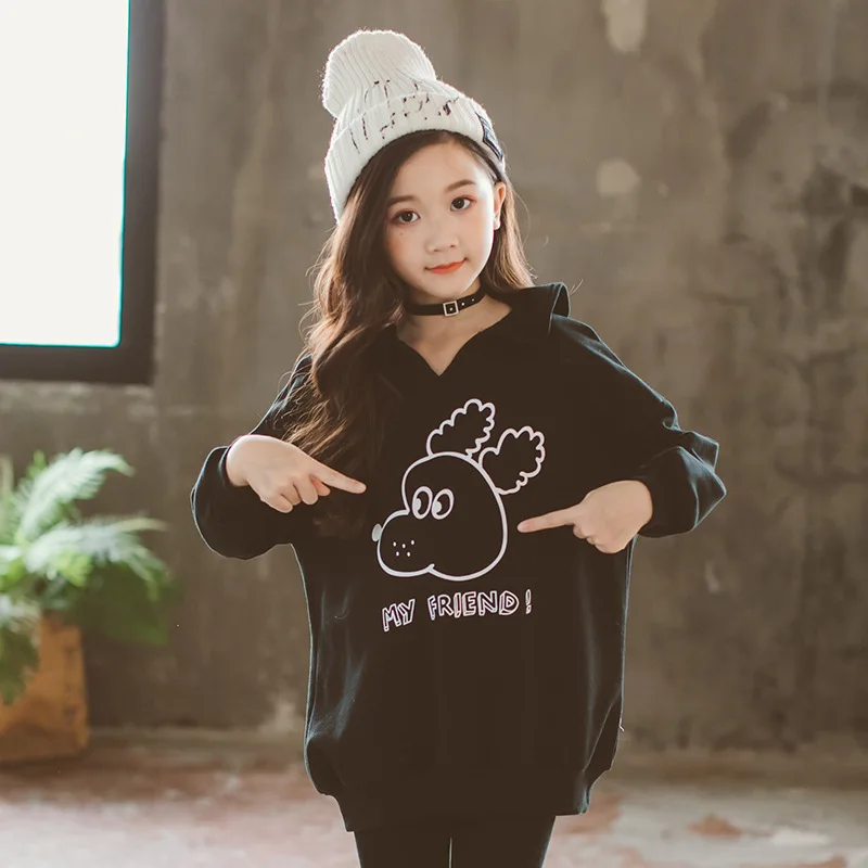 Футболка для маленьких девочек хлопковая футболка с длинными рукавами для девочек на осень и весну Милая футболка с рисунком для девочек Детские Модные топы, CA169