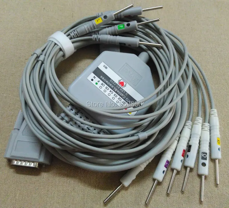 Eletrocardiograma Cardioline Ar600 4,7 k кабель ЭКГ 10 цельный кабель ЭКГ кабель din 3,0 на терминал