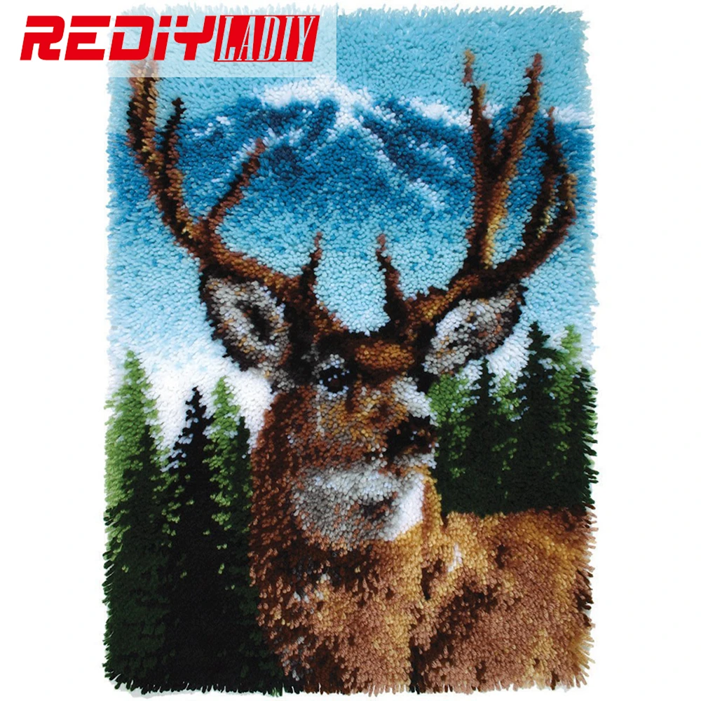 #Special Offers 0089 REDIY LADIY Latch Hook Rug Crocheting Cushion Wall Tapestry Pre-Printed Canvas Yarn Embroidery Mat Forest Deer Carpet 110x #Special Offers 0089 REDIY LADIY Latch Hook Rug Crocheting Cushion Wall Tapestry Pre-Printed Canvas Yarn Embroidery Mat Forest Deer Carpet 110x