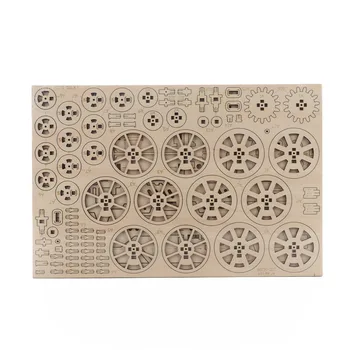 

Creative 3d three-dimensional puzzle handmade self-made wooden assembled educational toys punk fan car puzzle creativity