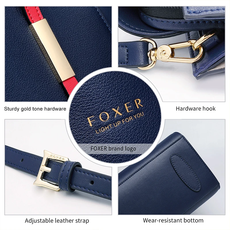 FOXER, дизайн, женская сумка-тоут в западном стиле, женские сумки на плечо высокого качества, женские модные трапециевидные сумки и сумка через плечо